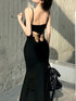 Sexy Hollow Butterfly Backless Maxi Dress for Women Elegant Summer Party Sundress